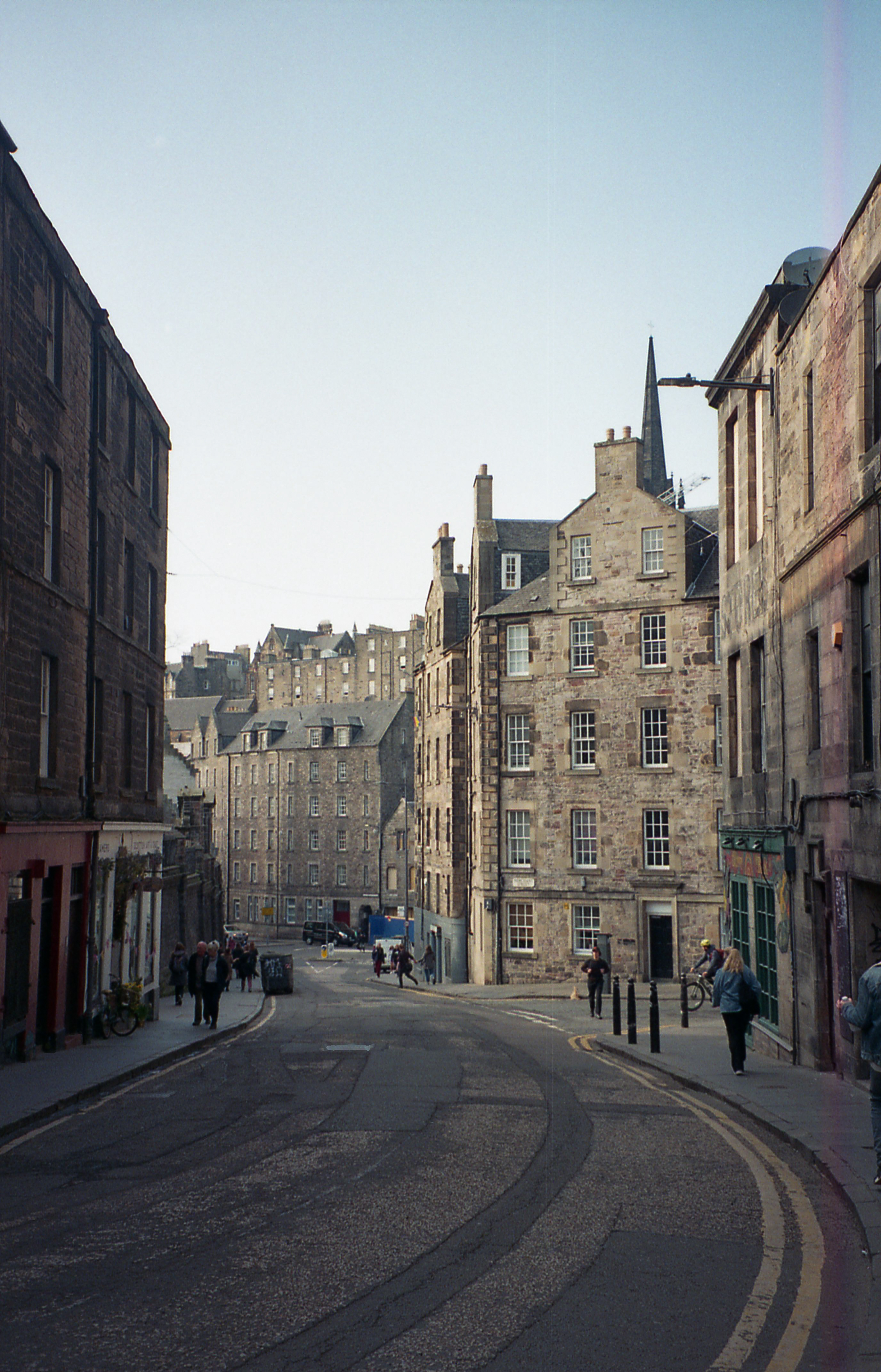 Great Grey Monoliths FLank the Streets Edinburgh/March 2022